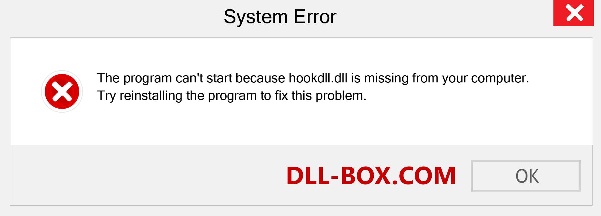  hookdll.dll file is missing?. Download for Windows 7, 8, 10 - Fix  hookdll dll Missing Error on Windows, photos, images